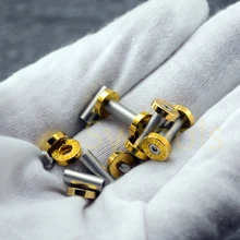 2шт EDC DIY нож винт M2.5 ручной работы нож производство sytools ручка заклепки винт 4 мм диаметр стальной винт