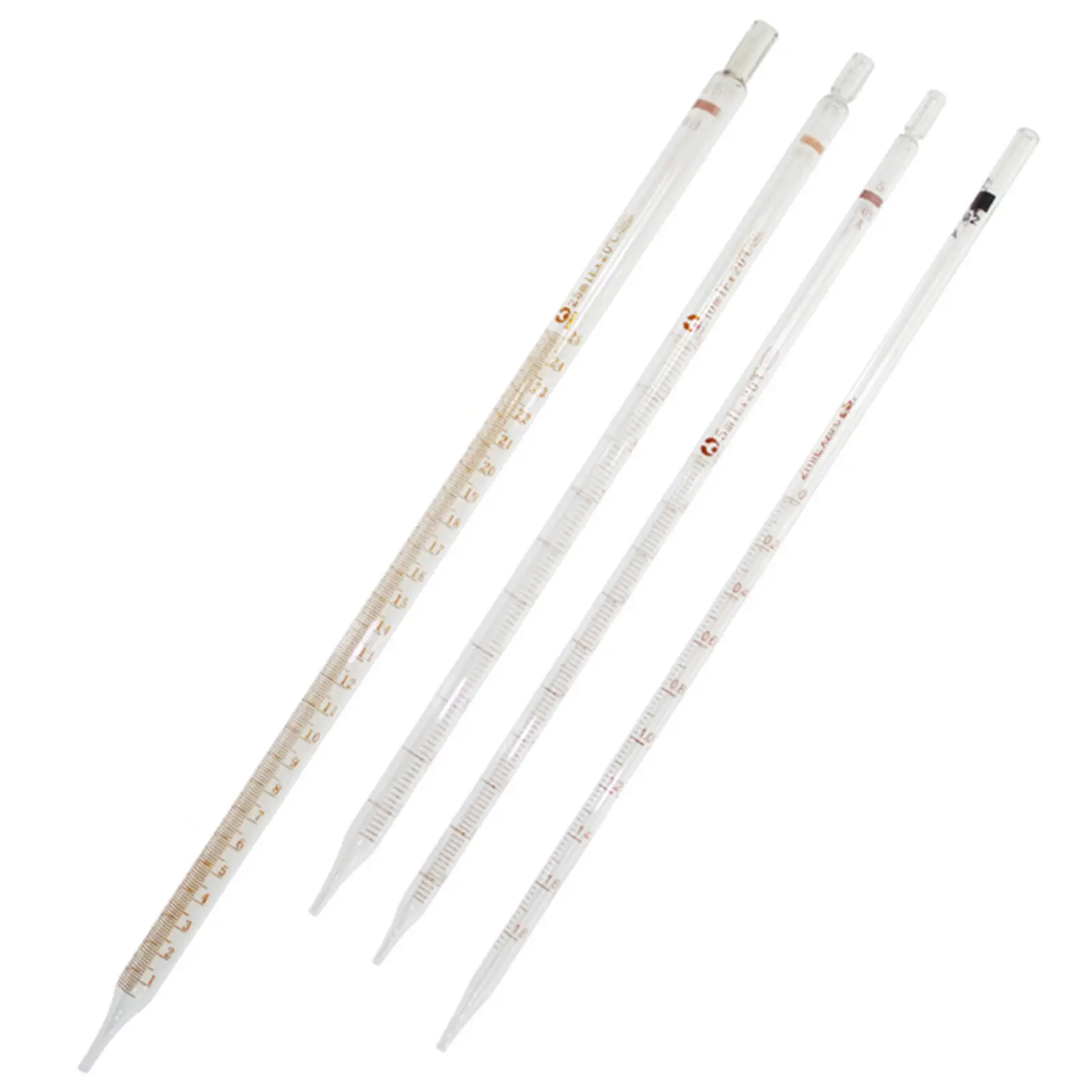 Verre Burette Kit, De Mesure Pipette avec codage gand, 2 ml 5 ml 10 ml