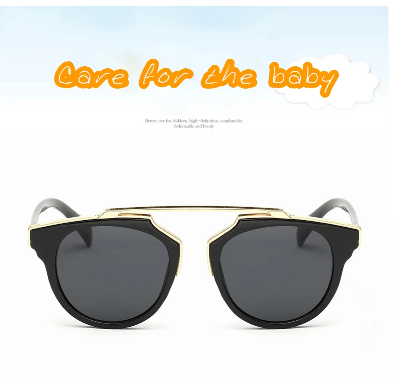 2017 Брендовая Дизайнерская обувь очки Детские Дети солнцезащитные очки Sun младенца-затененные очки UV400 открытый вечерние Мальчики Девочки