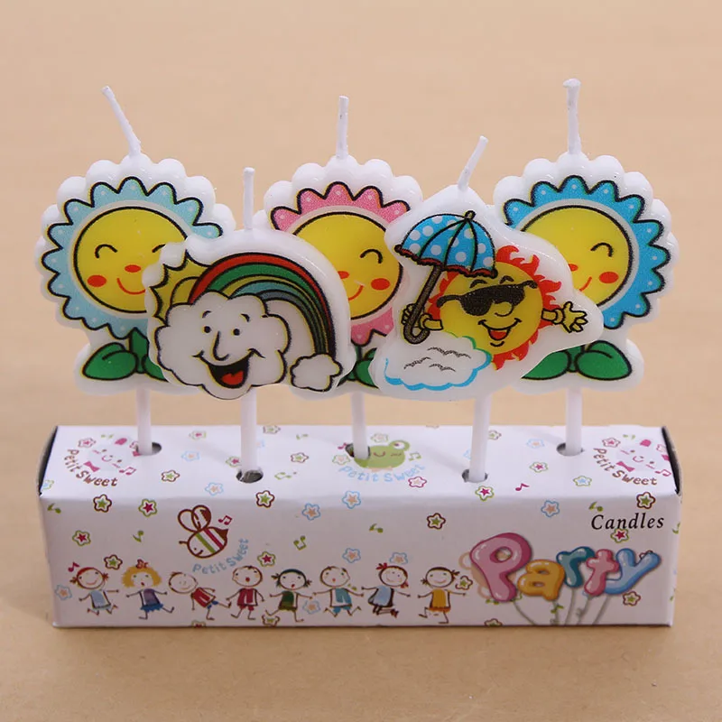5 шт./компл. день рождения свечи подарок для ребенка с рисунком корабля милый кот, слон, Сова, платье, вечерние поставки торт Топпер торт декоративные свечи
