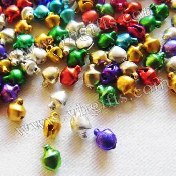 

10000PCS/LOT. 6mm lacing jingle bells,Christmas tree ornament,Lacing beads,Craft material, Handmade accessories.