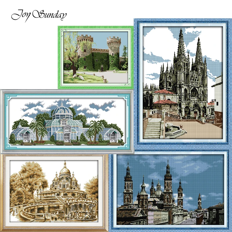 Buy Joy Sunday European Castle Counted Cross Stitch 11