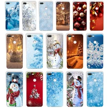 77SD Мягкий силиконовый чехол для телефона с новогодней елкой, подарок для huawei Honor 8 9 Lite 8X p 9 lite