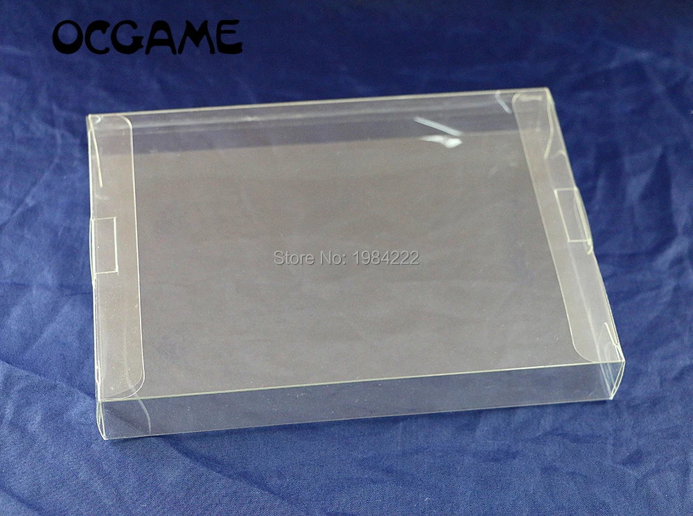 

OCGAME Clear transparent 8-bit NES Game Box CIB games plastic PET for NES Protector Case game boxes High Quality 5pcs/lot