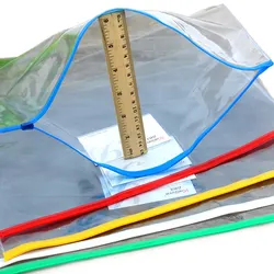 20pcs/set stationery A4/A5/A6 high quality PVC transparent edge bags file bag Office & School Supplies For Invoice Paper Data
