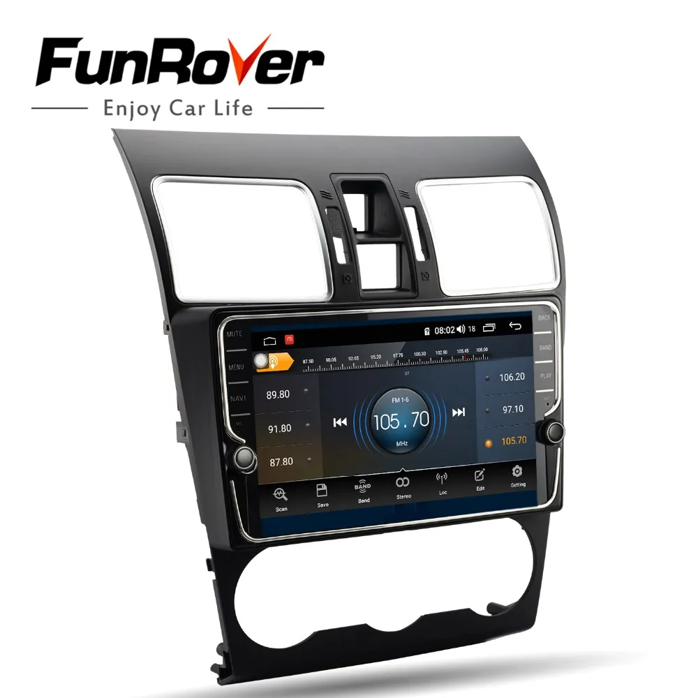 Funrover 2 din Android 9,0 8 ядерный автомобильный Радио DVD мультимедийный плеер стерео gps для Subaru Forester XV WRX 2012- DSP 4G 64G LTE