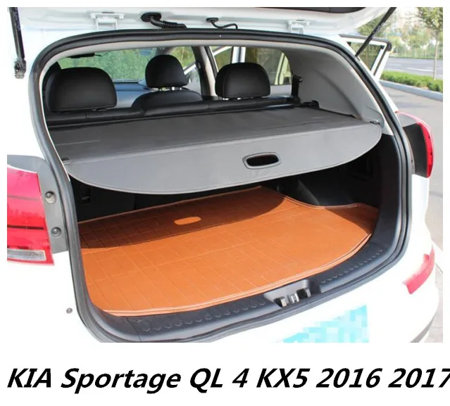 

JIOYNG Car Rear Trunk Security Shield Cargo Cover For KIA Sportage QL 4 KX5 2016 2017 High Quality auto parts Black, beige