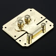 1Pc Box Latch Clasp Chinese Flower Handle Locks Hasp Wooden Box Locking Iron Buckle Lock Vintage Furniture Clasp 53*45mm nrh4207 air box handle aluminum box wooden box ring toolbox handle chrome plated iron no spring function