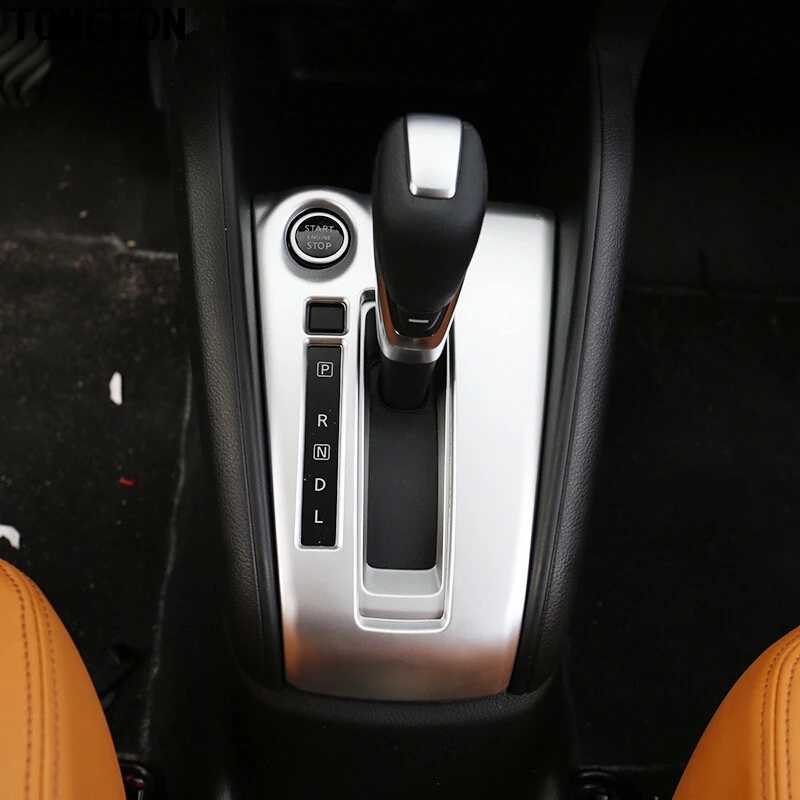 TOMEFON для Nissan Kicks левый привод модели ABS хром матовая Автомобильная головка передач стикер отделка стиль на крышка переключения передач