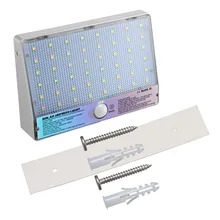 Модернизированный радар Датчик движения 48 светодиодов 3,7 в 200 mahAluminum SolarLampGarden домашний открытый настенный светильник водонепроницаемый освещение лампы