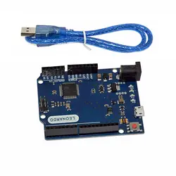 Leonardo R3 микроконтроллер Atmega32u4 макетная плата с usb-кабелем, совместимый с arduino самодельный Набор для начинающих arduino