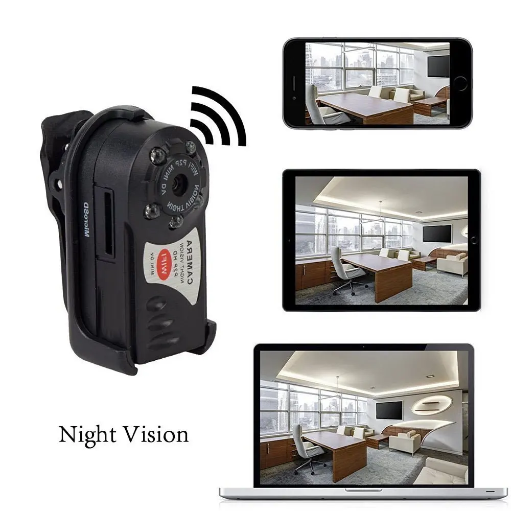 Wireless Mini Wifi DVR Q7 IP Camcorder Video Recorder Camera Infrared Night Vision Camera Motion Detection