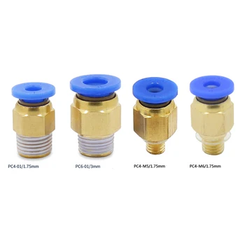 

3D Printer Accessories Remote j-head Feed Pneumatic Connector Tube Feed Port Element PC4-01 PC6-01