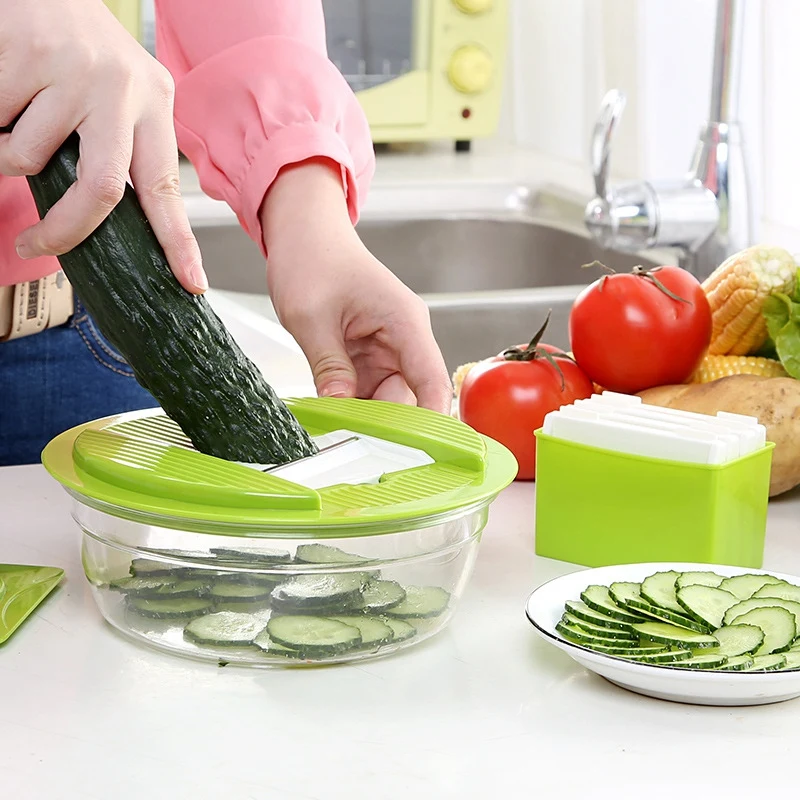 Шинковка для овощей машина для нарезки нож для резки фруктов со сменными лезвиями из нержавеющей стали инструмент для резки картофеля