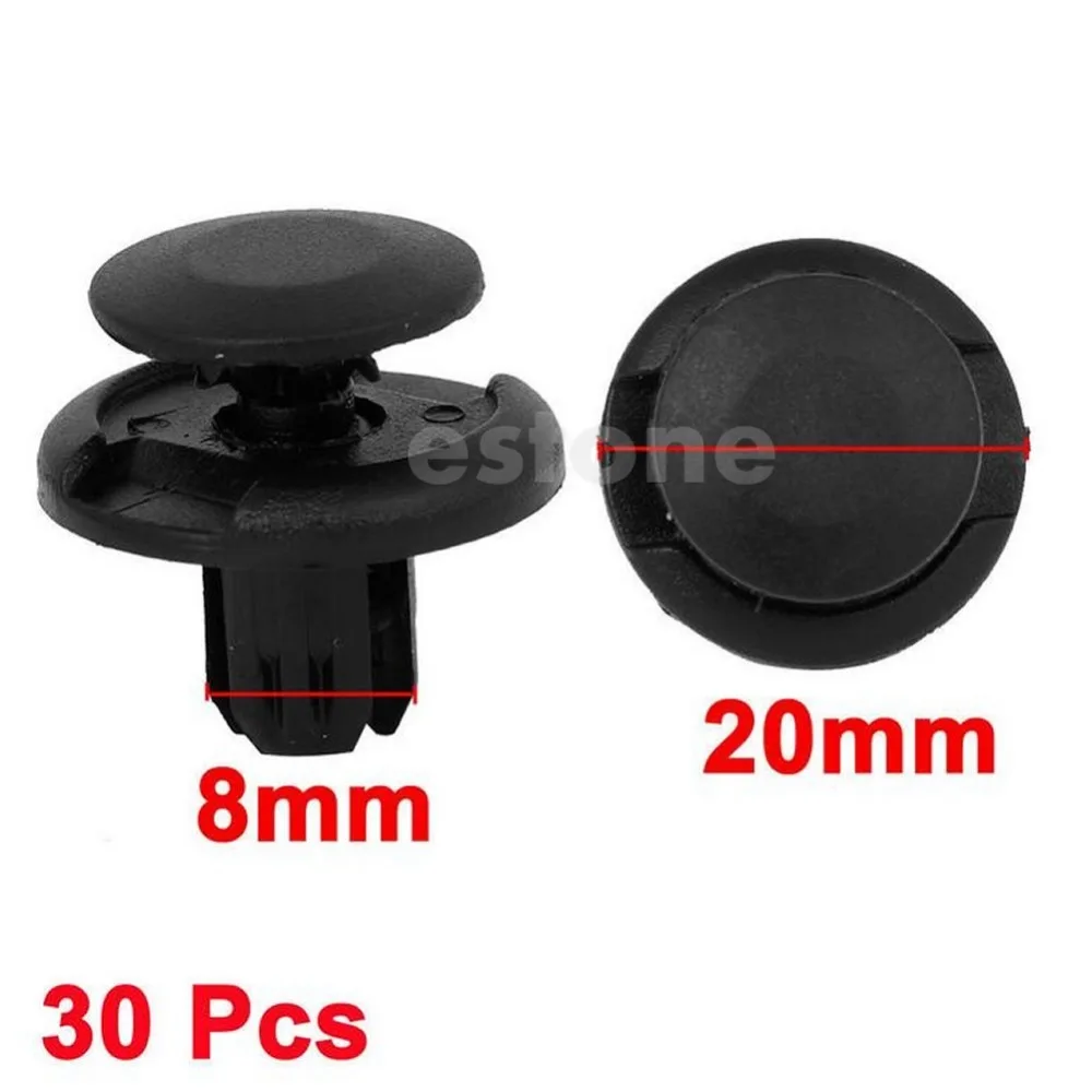 

New 10Pcs Fender Liner Fastener Rivet Push Clips 8mm for Honda Accord