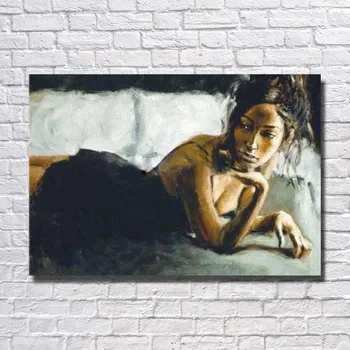 

Abstract Sexy Girl Pictures Living Room Wall Picture Large Canvas Oil Painting Knife Painting Art No framed