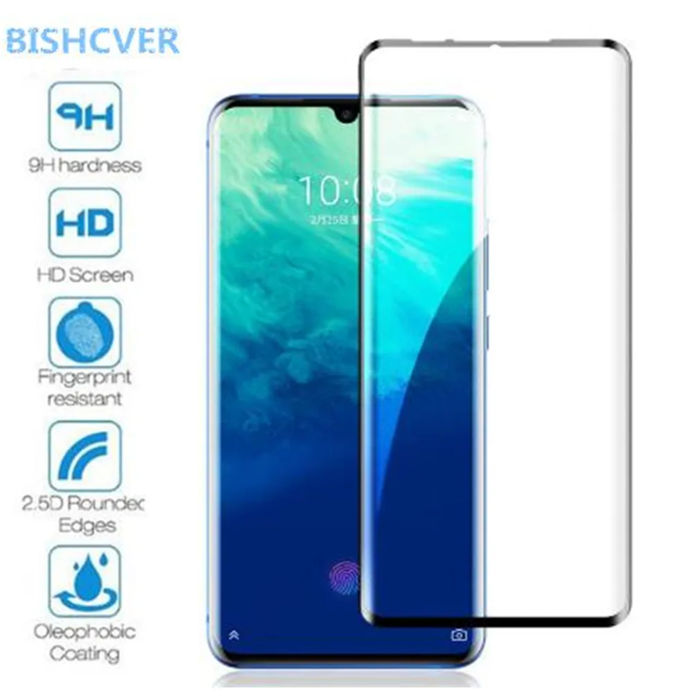 

2PCS Full Cover Screen Protector For ZTE Axon 10 Pro Tempered Glass On The For ZTE Axon 10 Pro 5G 6.47" Protective Glass Film