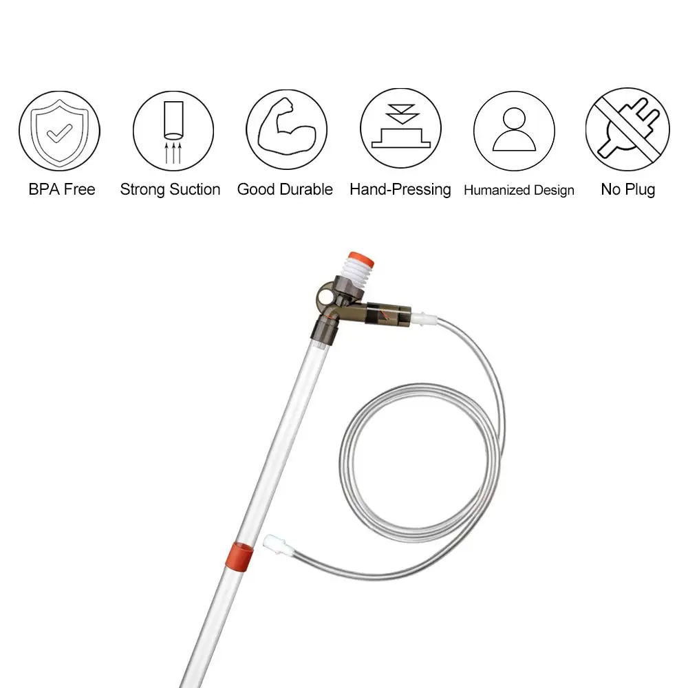 

YYAQUA Quick Release Aquarium Vacuum Siphon Gravel Cleaner Fish Tank Drainer Water Filter Sand Washer with Air-pressing Button