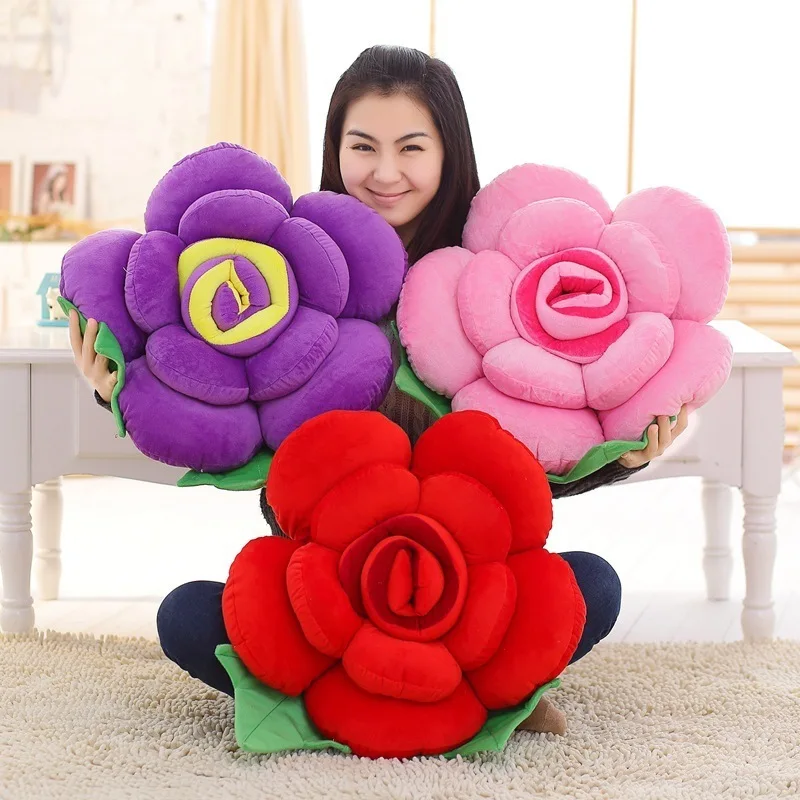 

Lovely Big Flowers Shape Soft Cushion Throw Pillows with Inner Plush Toys pillows Valentine's Day Lovely Gifts Wedding Gifts