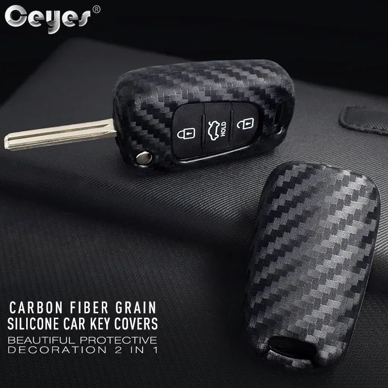 

Ceyes Auto Carbon Fiber Protection Shell Car Styling Case For Hyundai I30 I35 IX20 Accent For Kia Rio K2 K5 Cover Accessories