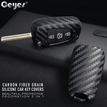 

Ceyes Auto Carbon Fiber Protection Shell Car Styling Case For Hyundai I30 I35 IX20 Accent For Kia Rio K2 K5 Cover Accessories