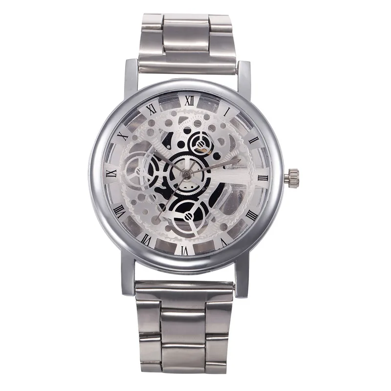 Часы надёжных брендов мужской Для мужчин Спорт Риме Цифровой сплава группы аналоговый циферблат кварцевые наручные часы 100 шт./лот
