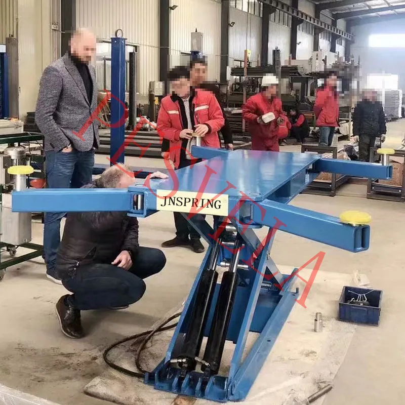 

2019 hot sale Loading capacity 3000kg Scissor car lift ground hiding desinged for car repairing with low price