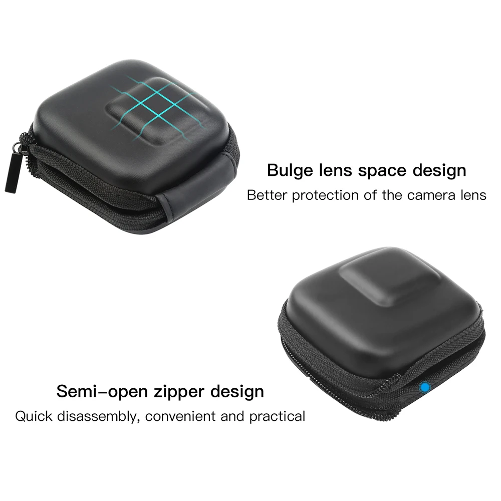 تبادل لاطلاق النار ل GoPro بطل 7 6 5 الأسود البسيطة إيفا واقية حقيبة للتخزين حقيبة مربع جبل ل الذهاب برو بطل 7 6 5 أسود الفضة اكسسوارات