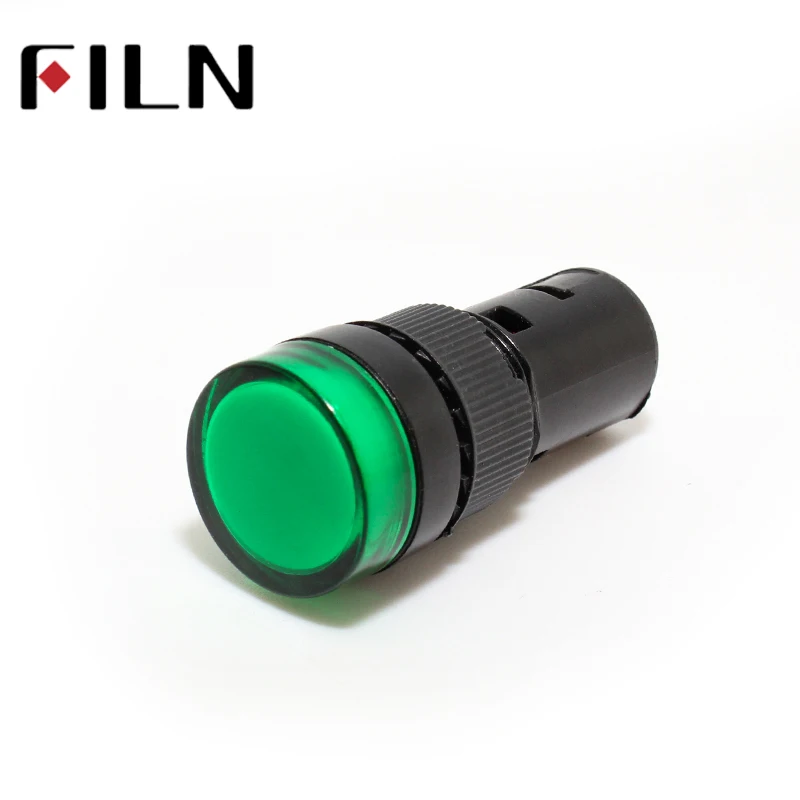 AD22-16DS 16mm 3v 5v 6v 12v 24v 110v 220v signal LED power indicator light plastic Signal lamp Pilot lamp (4)