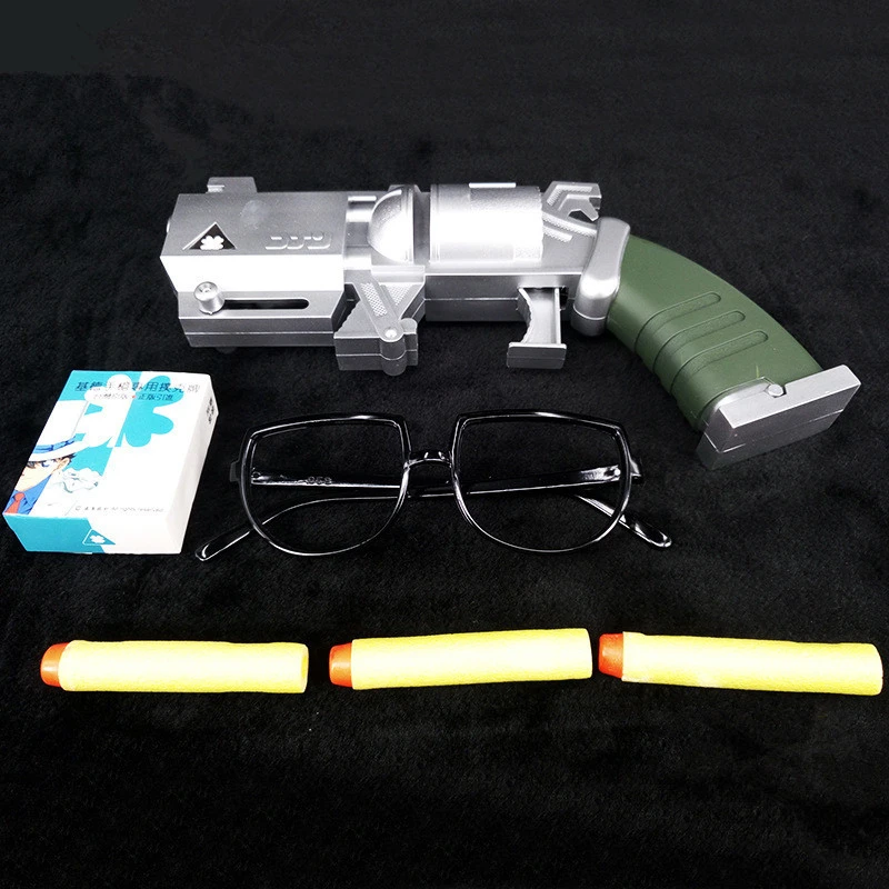 Koop Halloween Anime Detective Conan Cos Kidd Poker + Pistool + Magic Card + Glazen Set 4 kinderen Vakantie Geschenken collectie