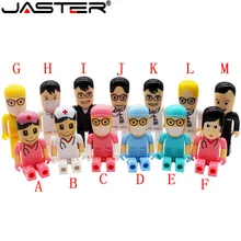 JASTER доктор-медсестра USB флеш-накопитель ручка-накопитель подарок мультфильм доктор Флешка 4 ГБ 8 ГБ 16 ГБ 32 ГБ 64 ГБ милый лекарь карта памяти