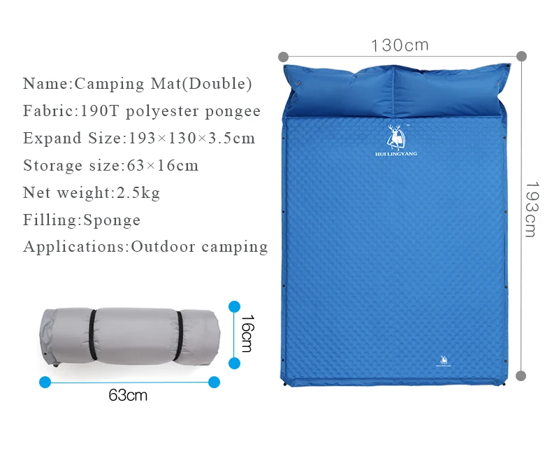 Палатка для кемпинга, коврик для сна, автоматически надувная подушка, подушка, одинарный воздушный матрас, влагостойкий двойной матрас, походная подушка