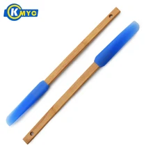 KMYC силиконовая головка деревянная ручка шпатель антипригарный термостойкий подвесной скребок для отверстий крем-скраб для выпечки и лопатки для теста