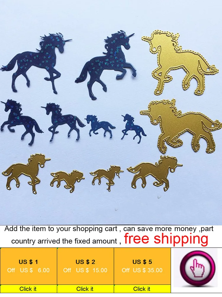 

Dies Scrapbooking Unicorn Horse Frame METAL CUTTING DIES New 2019 Stamp Craft Die Cut Embossing Stencil Paper Card Making DIY