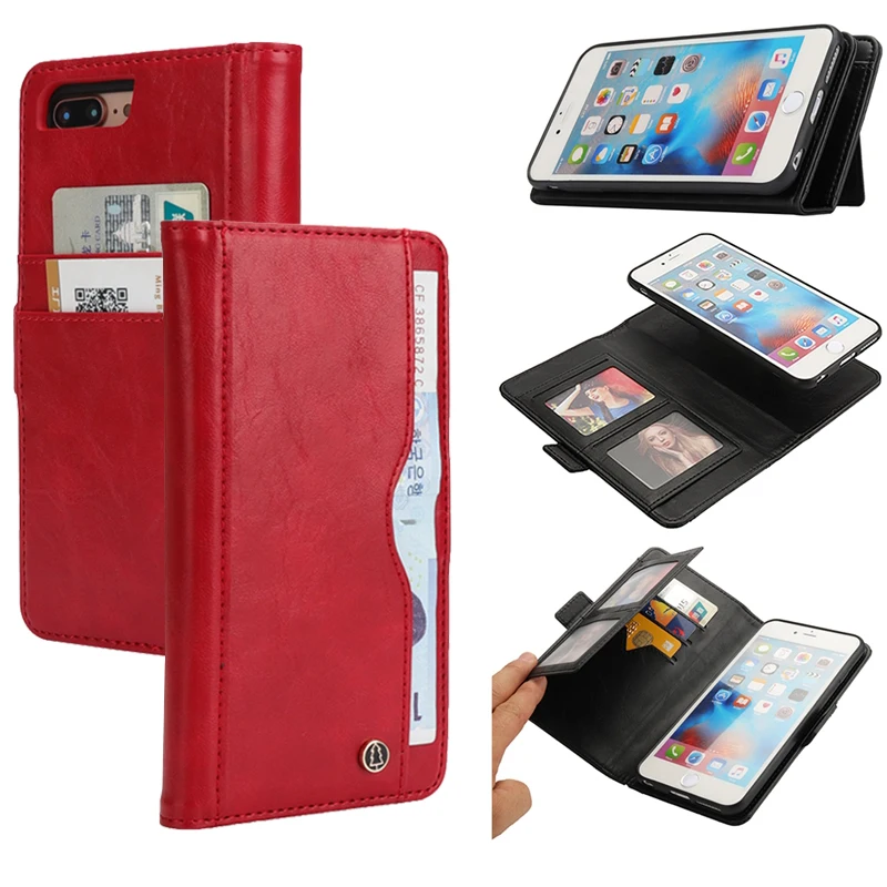 

Flip Leather Case for iphone Xs Max iphone 6 s 6s plus X Wallet Card Holder Silicone Cover for iphone 7 8 plus iphone 8 XR Coque