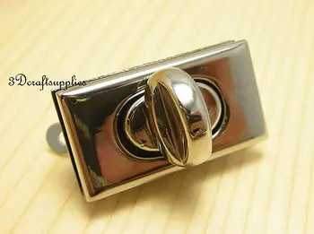 

turn lock wallet purse locks twist-locks Purse Flip Locks nickel 35 mm E71