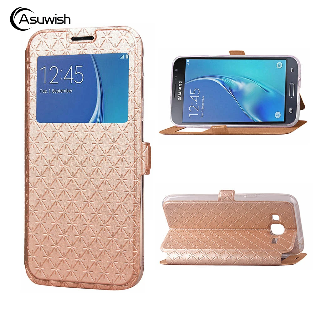 Flip Cover Leather Wallet Phone Case For Samsung Galaxy J3 J5 2016