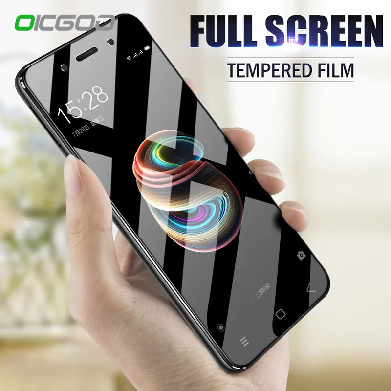 

OICGOO Tempered Glass For Xiaomi Redmi 5 5 Plus 5A Note 5A 4X Full Cover Screen Protective Film For Redmi 4X 5A Protector Glass