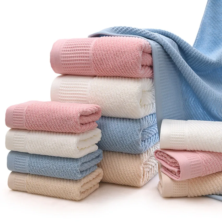 

Pure Color Pineapple Thick Cotton Towel Set Soft Quick-Dry Kitchen Hand Towel Large Face Bath Towel for Adults Toalla Playa