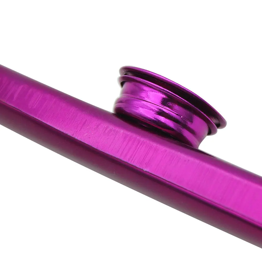 SEWS kazoo металлический сплав из алюминиевого сплава с 5 шт подарки диафрагма для флейты для детей любителей музыки-фиолетовый