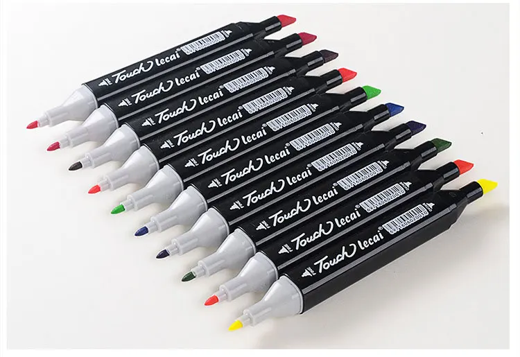 TouchLecai 30/40/60/80 цвет с двойной головкой Маркер Набор кисть для эскиза ручка для рисования комиксов анимационный дизайн товары для рукоделия арт специаль