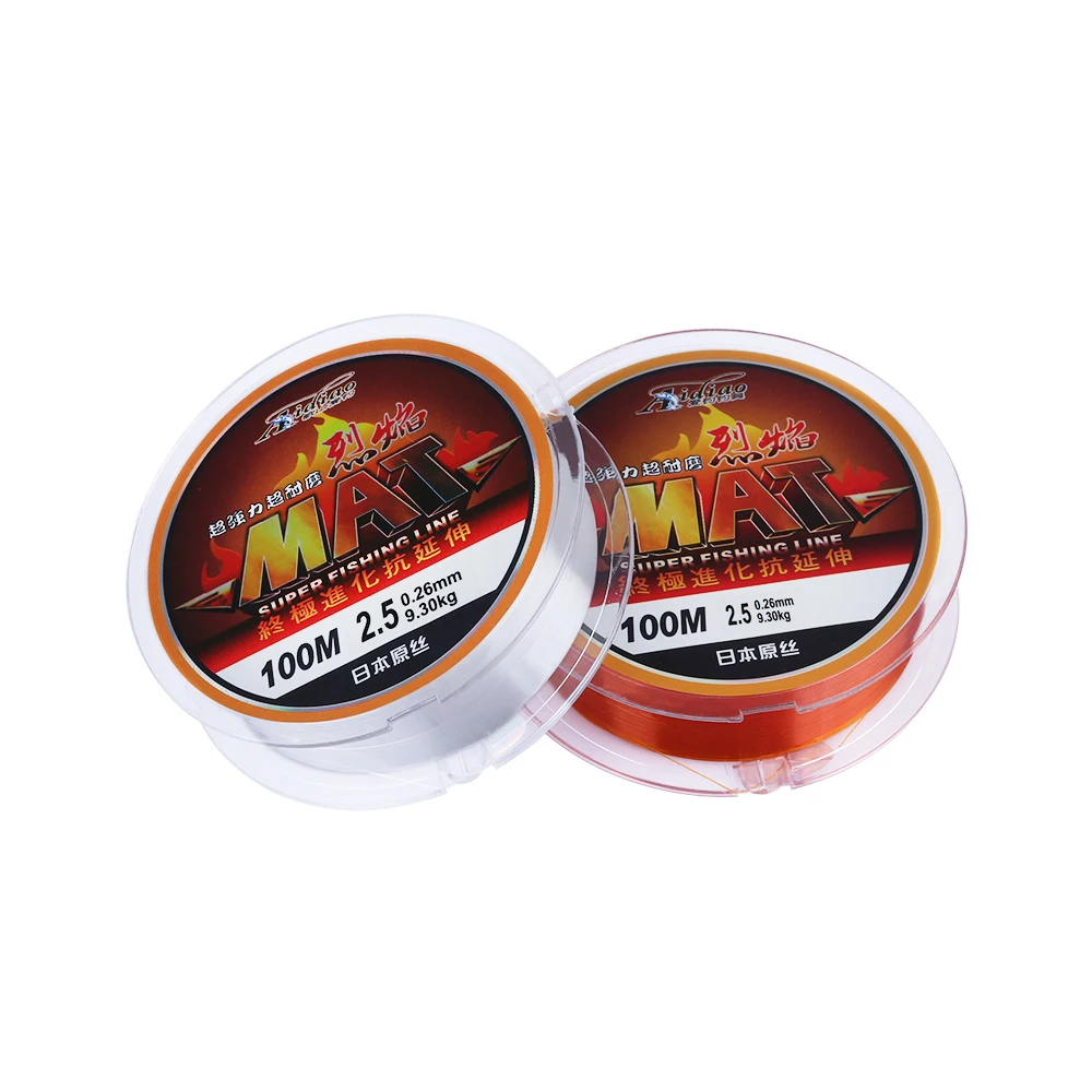 

100m Super Strong Japanese Monofilament Thread 100% Nylon Transparent Not Fluorocarbon Fishing Line Fishing Accessories