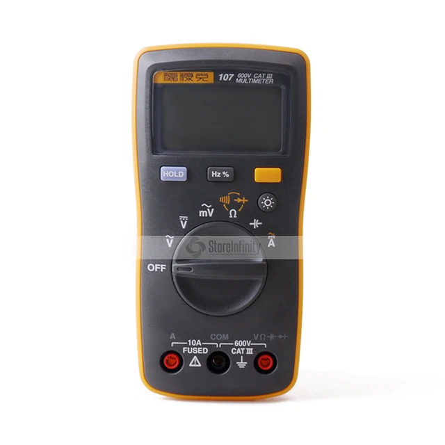 Fluke 107 Auto Range Digital Multimeter AC/DC Current Handheld Tester