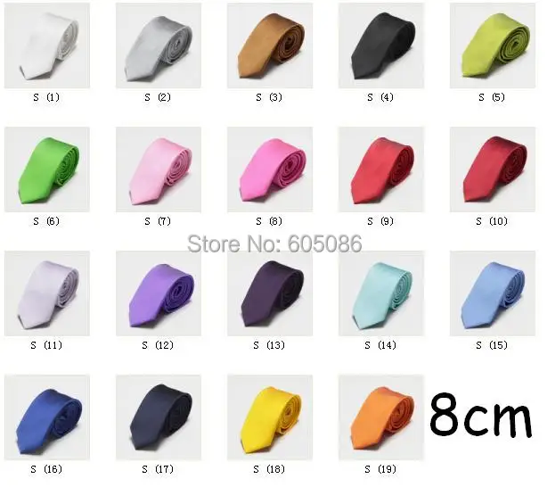 Мужские галстуки HOOYI однотонные из полиэстера ширина 8 см 2019|neck tie|neck ties for menties men |