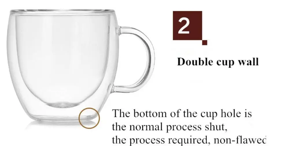 Двойная настенная прозрачная стеклянная чашка посуда для напитков кофейные чашки чайный набор кружки Пивной Напиток офисная кружка
