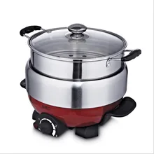 1100 Вт 3л антипригарный Многофункциональный Электрический бытовой горячий горшок электрическая плита Тепловая сковорода фритюрница жаровня блюдо костюмы 3-4 человек