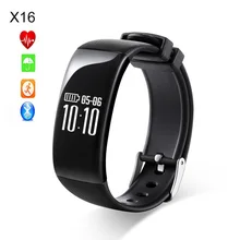 Точный монитор сердечного ритма X16 Bluetooth Smart Band Пальминг яркий Экран браслет Водонепроницаемый IP67 фитнес-трекер браслеты