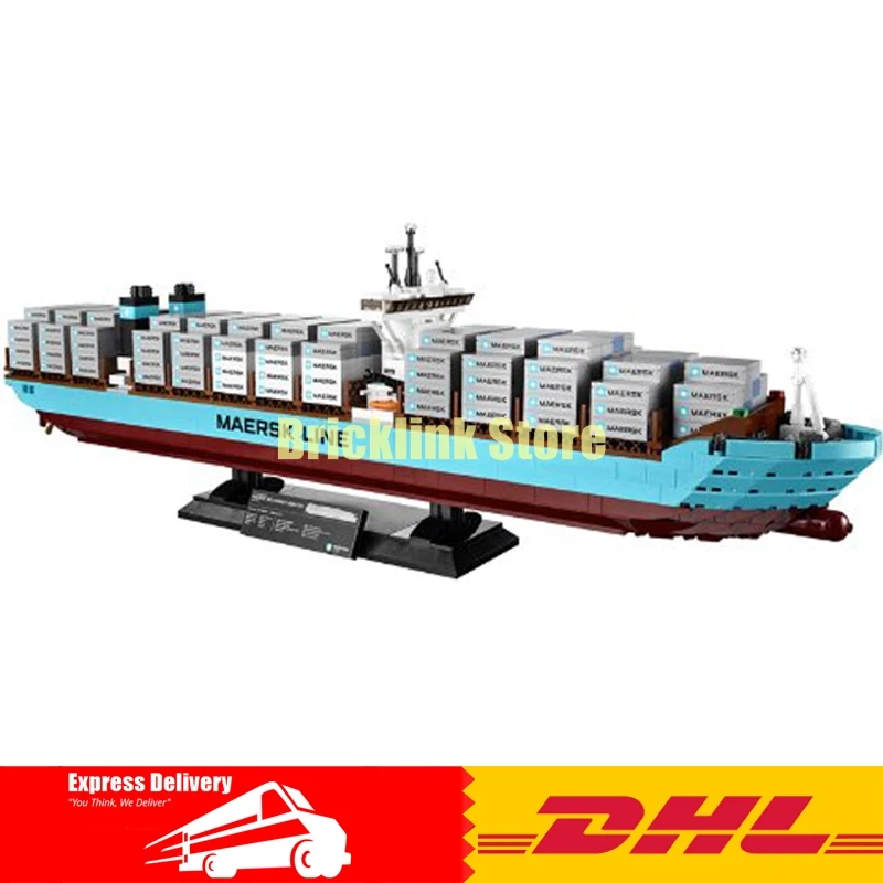 

Lepin 22002 Genuine Technic Series The Maersk Cargo Container Ship Set 10241 Building DIY Blocks Bricks KID Educational Toys