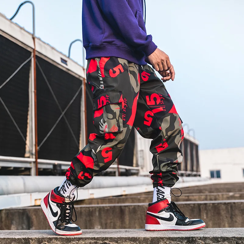 Hip Hip Streetwear Men s Camouflage Cargo Joggers Pants 2019 Spring Summer Men Harem Pants Trousers 4