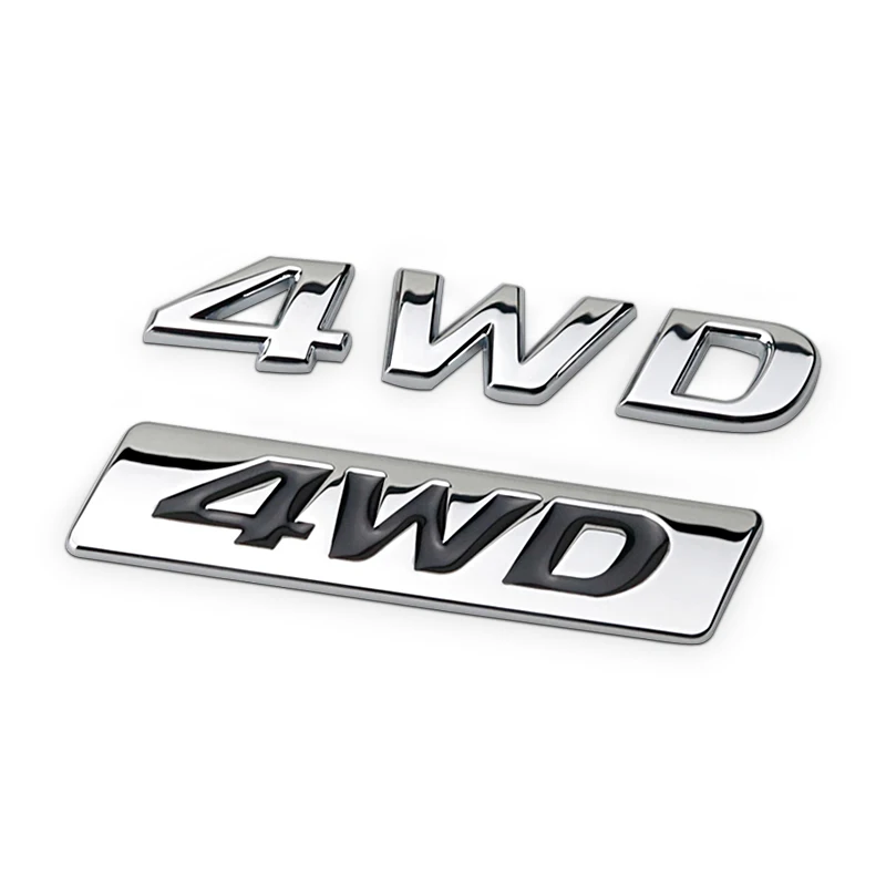 

Auto 3D Car Styling Chrome Metal Sticker AWD Emblem 4WD Badge Logo Tail Fender Decal for Impreza 4X4 Off Road SUV IX25 IX35 Tucs